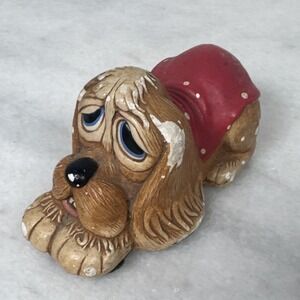 VINTAGE PENDELFIN "POOCH"  Hand painted Stonecraft Puppy figure. Made in England